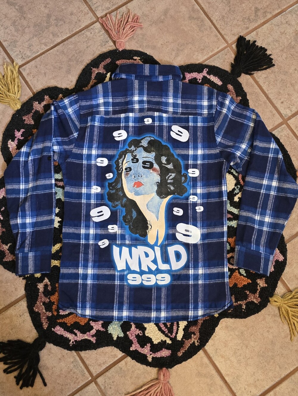 🔥🔥Rare Burnside Juice Wrld 999 Button Up Size M🔥🔥